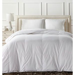 - - White down lightweight comforter, charter club king